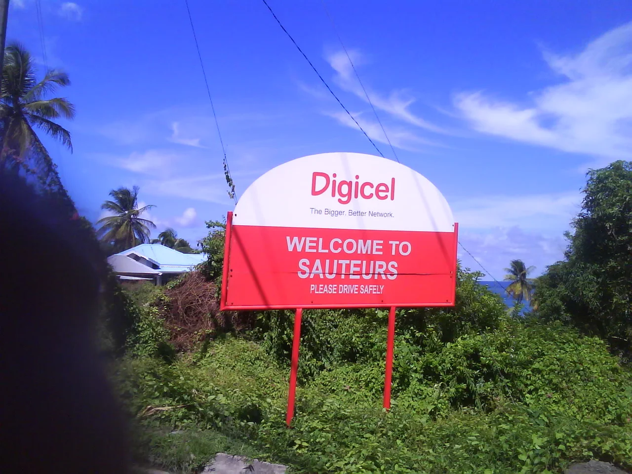 sauteurs welcome sign