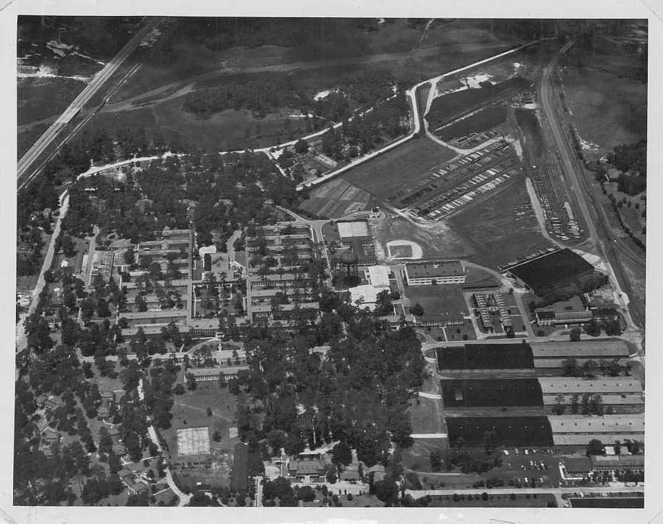 Charleston Naval Hospital aerial view; Official U. S. Navy Photograph