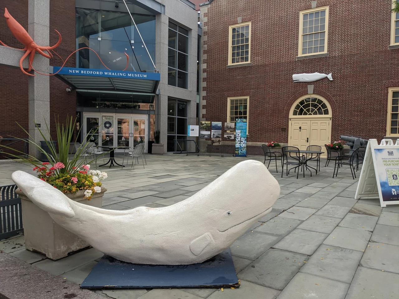 Entrance to the New Bedford Whaling Museum, located in The New Bedford Whaling National Historic Park.