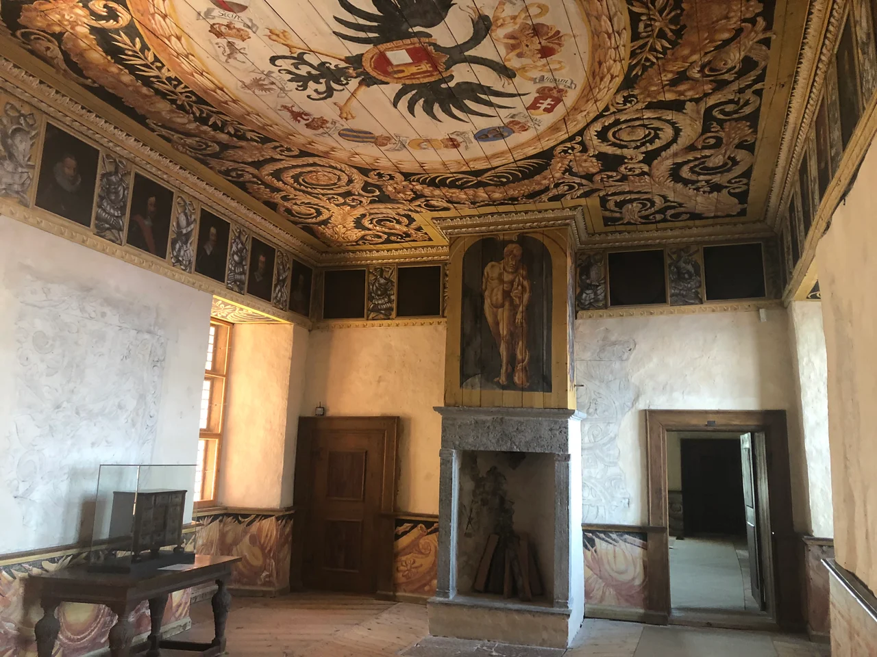 Interiors of the Läckö Castle in Lidköping Municipality, situated on the Lake Vänern in mid-western Sweden. The Castle is built from 1298 onwards,.